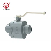 800LB صمام الكرة الصلب مزورة