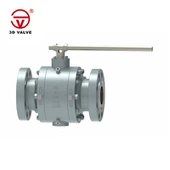 صمام كروي مرتكز الدوران من الفولاذ المتجمد مكون من ثلاث قطع