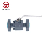 صمام كرة مزور من قطعتين ، يعمل رافعة ، منفذ كامل ، 1 "NPT ، 316 من الفولاذ المقاوم للصدأ